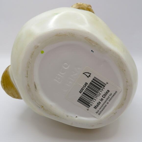 BICO Snowman Soap Dispenser with Sponge Holder Christmas Ceramic Kitchen Decor - Picture 7 of 13